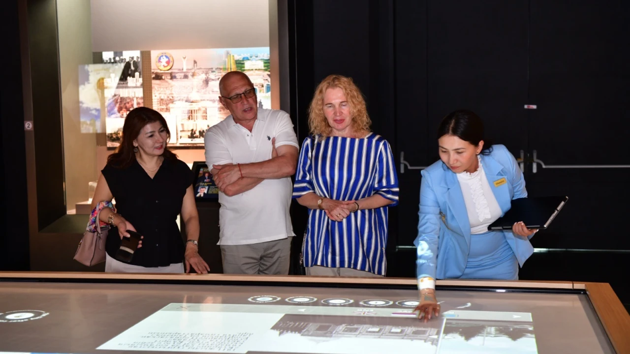 Visit of the Participants of the 8th International Summer School of Young Archivists to the Museum at the Presidential Center of the Republic of Kazakhstan