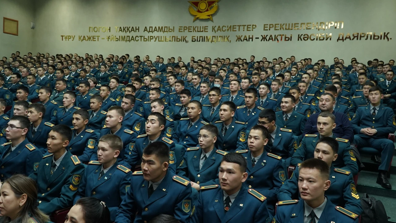 Сағадат Нұрмағамбетов атындағы Әскери колледжде Республика күніне арналған жылжымалы көрме ашылды