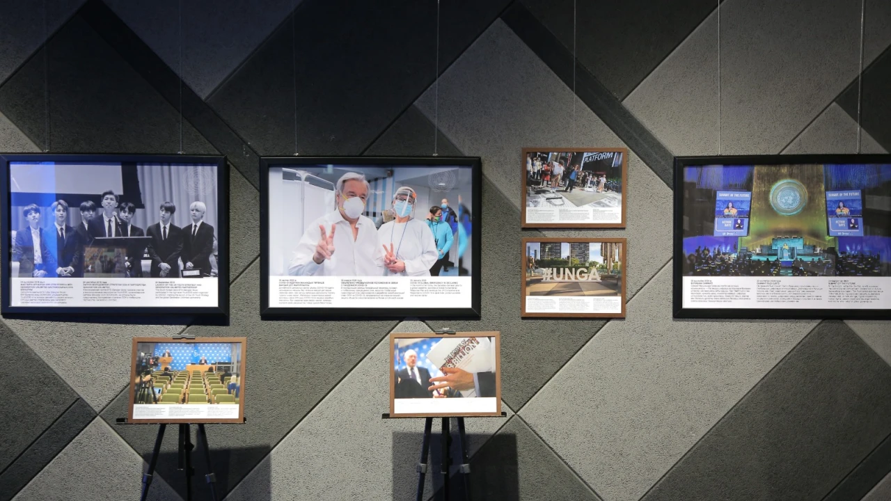 В Президентском центре открылась фотовыставка «ООН – 80: Без фильтров», посвящённая 80-летию Организации Объединённых Наций 