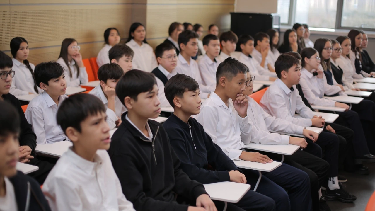 Президенттік орталыққа Абай Құнанбайұлы атындағы №87 мектеп-гимназиясының 200-ден астам оқушысы келді 