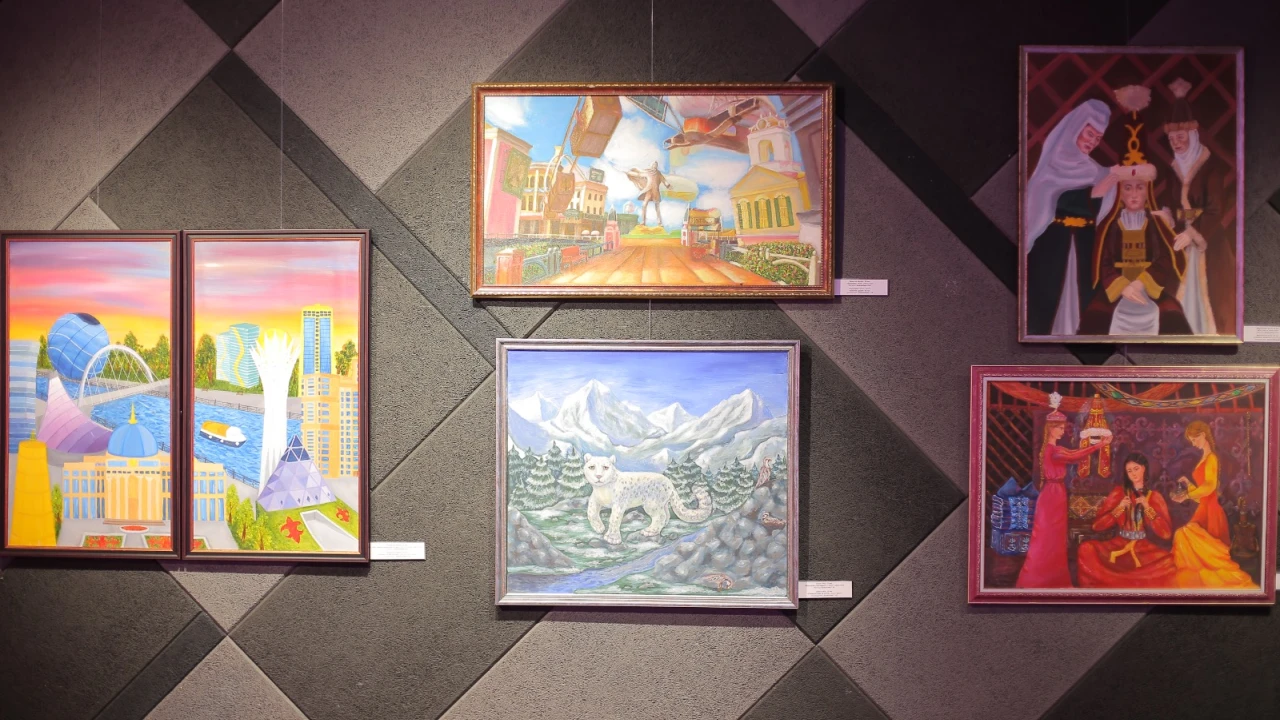 В Президентском центре прошло открытие выставки, дипломных работ выпускников Школы искусств столицы 