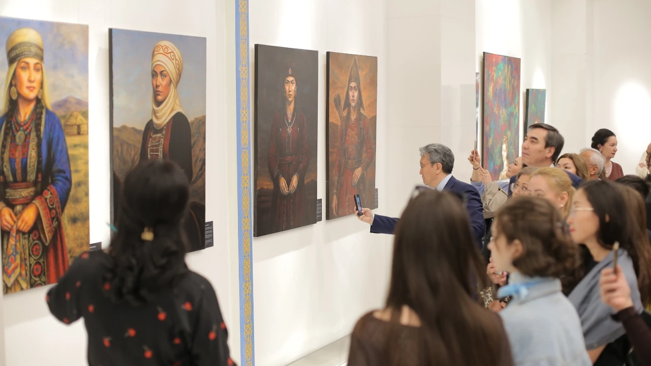 ҚР Президенттік орталығында Лейла Махаттың «Тек» атты жеке көрмесінің салтанатты ашылуы өтті 