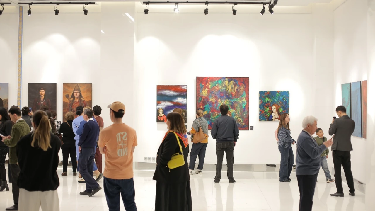 ҚР Президенттік орталығында Лейла Махаттың «Тек» атты жеке көрмесінің салтанатты ашылуы өтті 