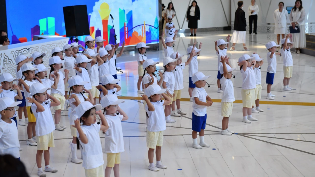 The Future of Kazakhstan: Children from Kindergarten No. 53 "Merey" Celebrate Capital Day at the Presidential Center 