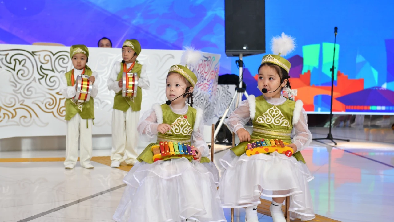 The Future of Kazakhstan: Children from Kindergarten No. 53 "Merey" Celebrate Capital Day at the Presidential Center 